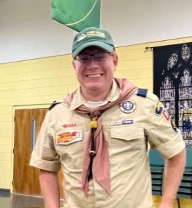 Sam Keene, Cubmaster of Pack 83, in uniform